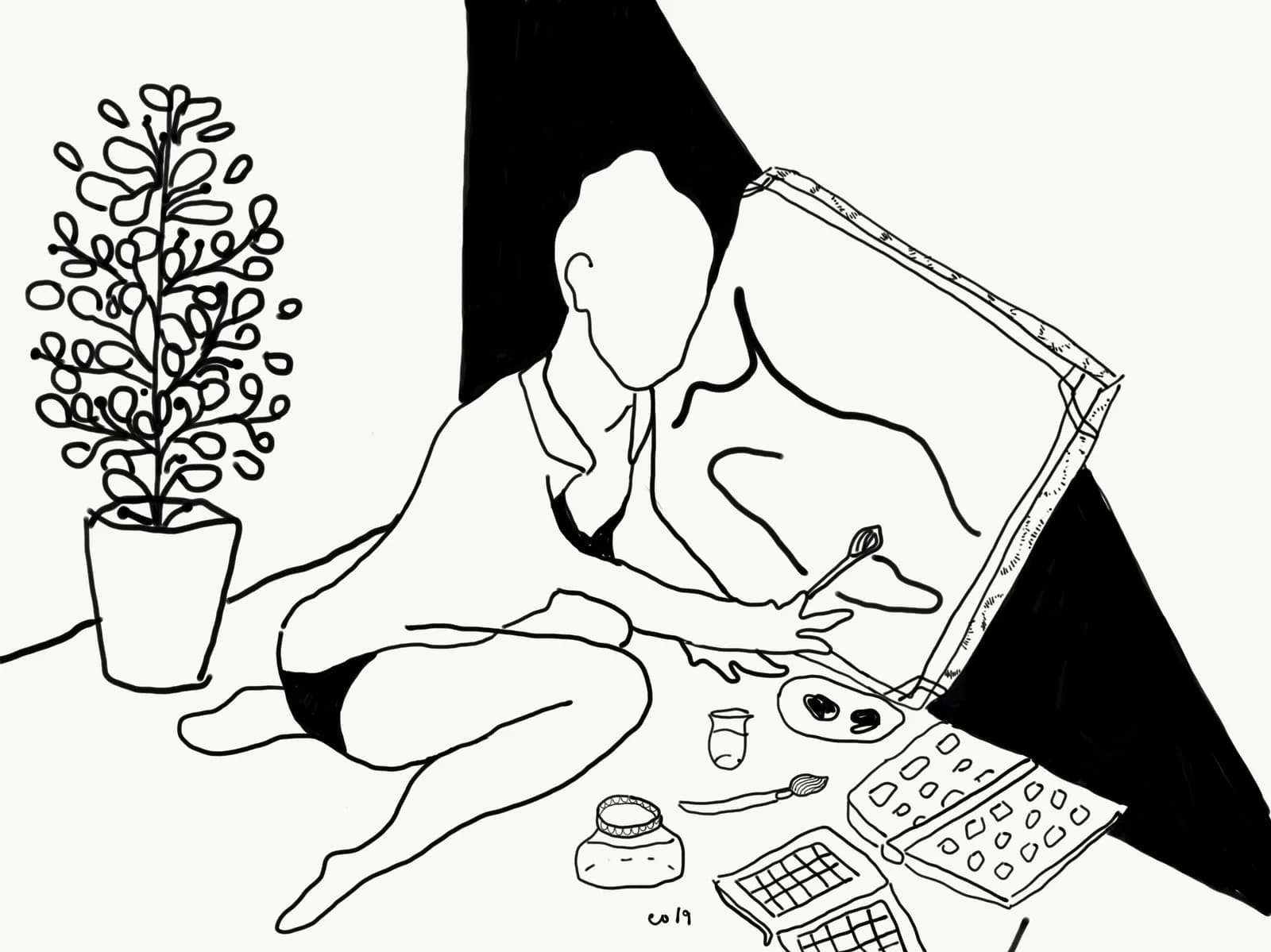 La peintre