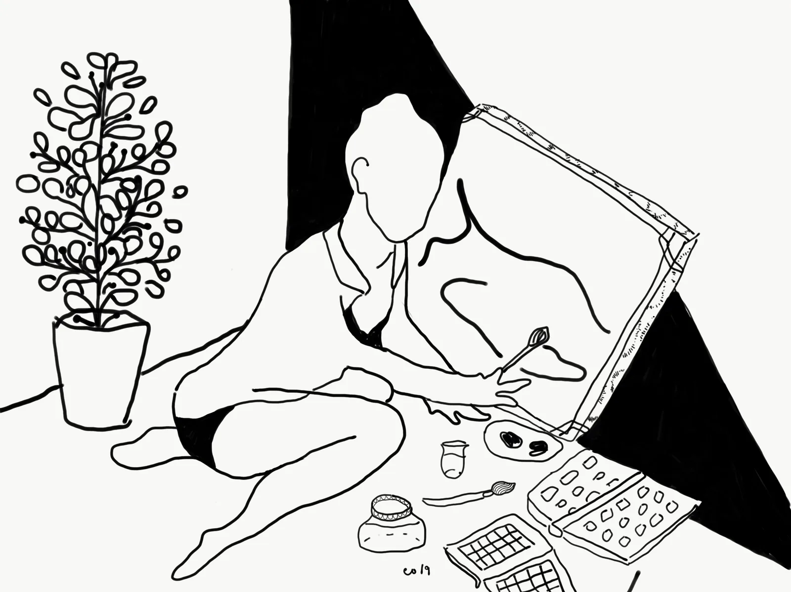 La peintre